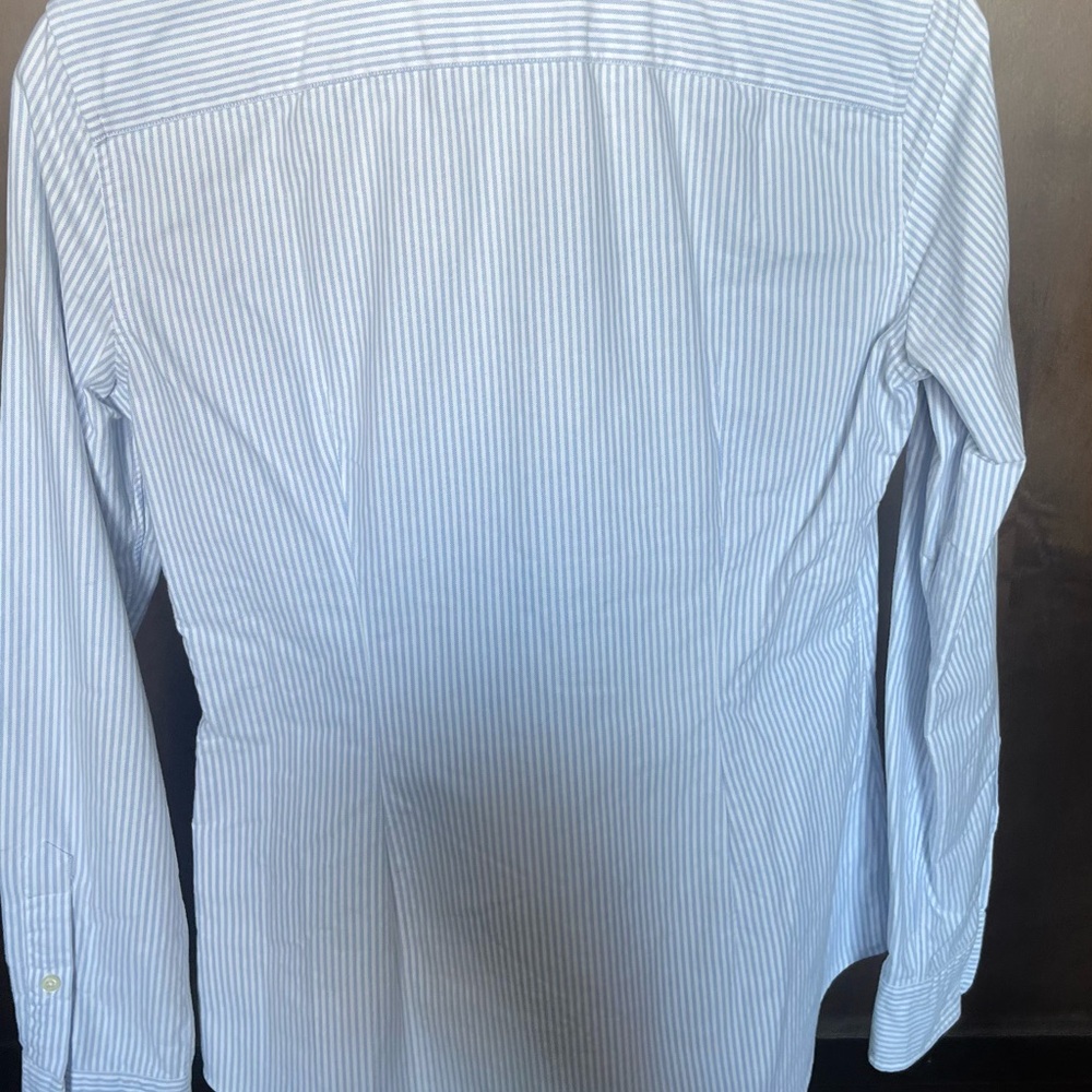 Ralph Lauren Blue Striped Blouse - Picture 4 of 5